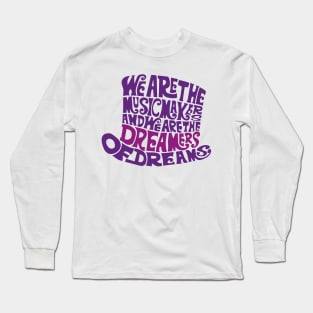 Willy Wonka Hat Dreams - Purple Long Sleeve T-Shirt